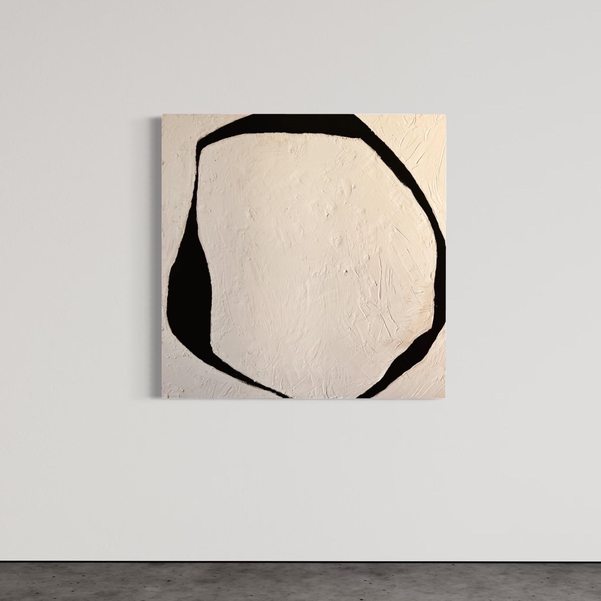 ABSTRACT Painting Black Lines Minimal Spanish Artist Alicia Gimeno 2023 2