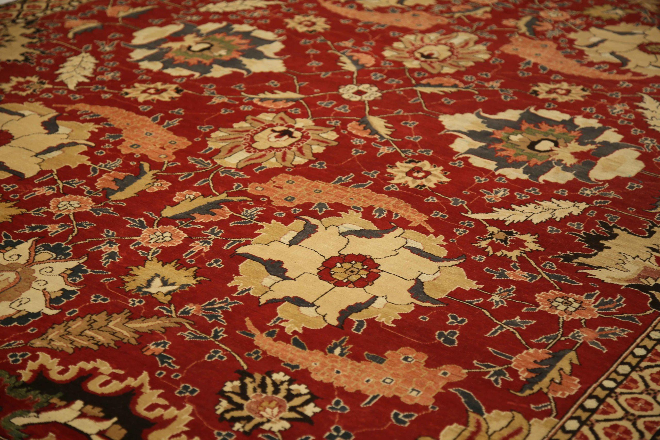 Agra Area Rugs Circa 1990 - 65002 im Zustand „Hervorragend“ im Angebot in Dallas, TX