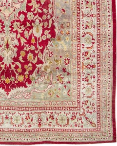 Antique Indian Agra Carpet, Late 19th Century