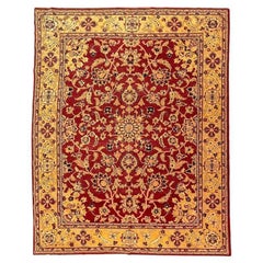 Agra Rug, Classic Design of Palms and Interwoven Flowers