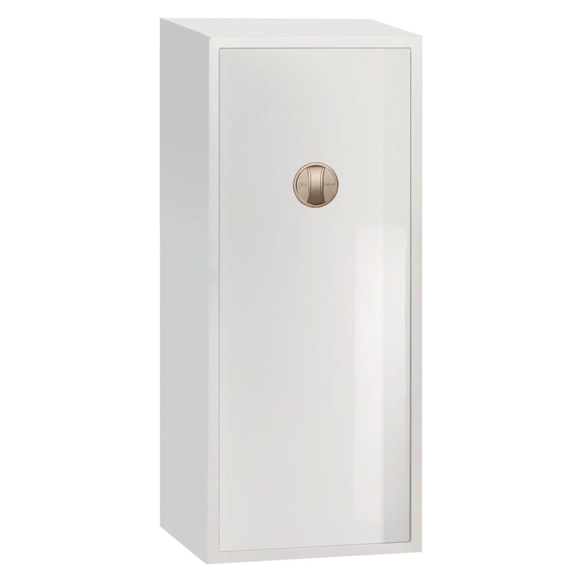 Agresti Arco Metal Safe in White For Sale