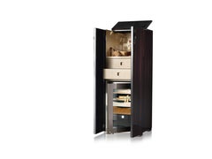 Agresti Bella Vita Humidor Armoire in Polished Ebony