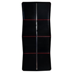 Gran Premio Agresti Cabinet with Safe in Black Leather