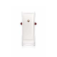 Contemporary Fiocco Armoire Safe in Shiny White Maple