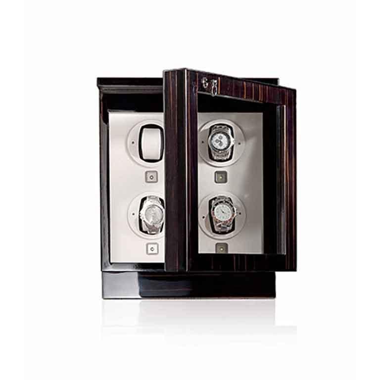 Contemporary Chest with 4 Watch Winders Il Passatempo Agresti  For Sale
