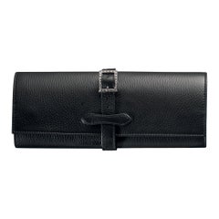 Agresti Il Rollo Dell'oro Jewelry Roll in Black Leather