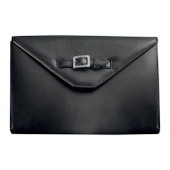 Agresti La Busta Dell’oro Jewelry Purse in Black Leather