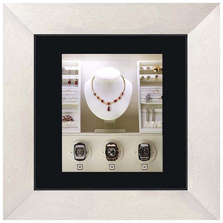 Agresti Spiegel von Enchantment Classic Wall Safe mit 3 Uhrenaufzugshaltern