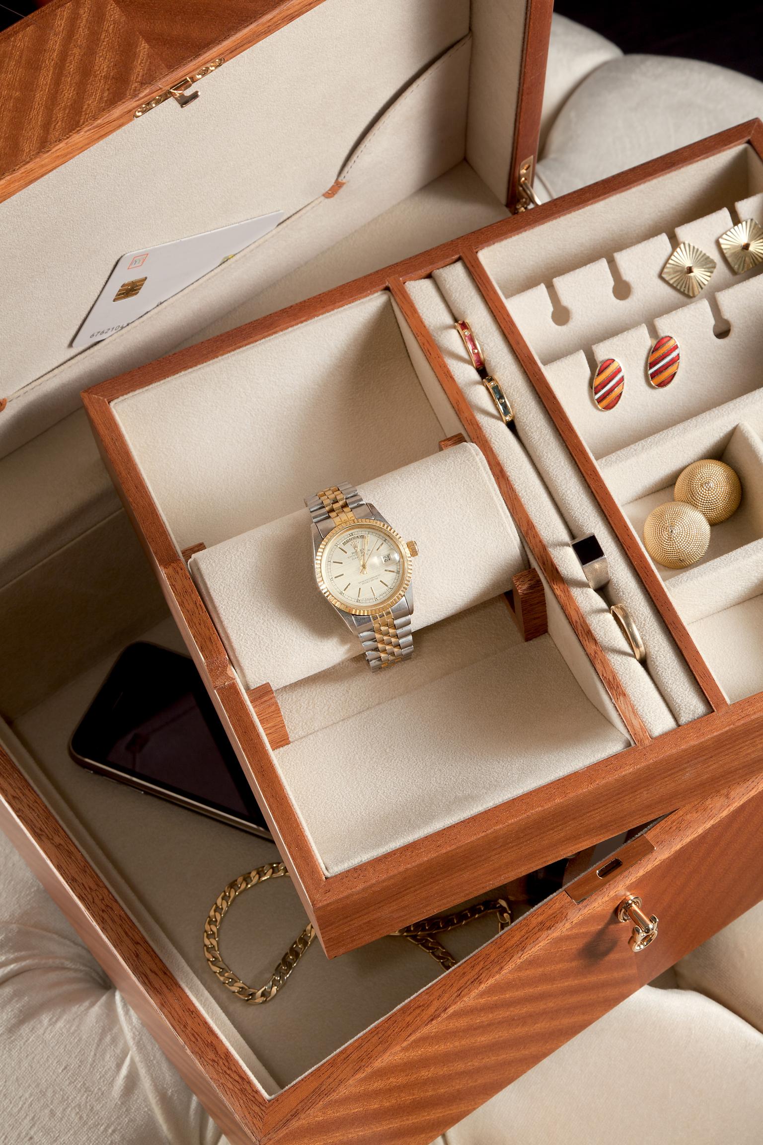 Agresti Monsieur Mahogany Men's Jewelry Box For Sale at 1stDibs mens jewelry box, mens jewerly