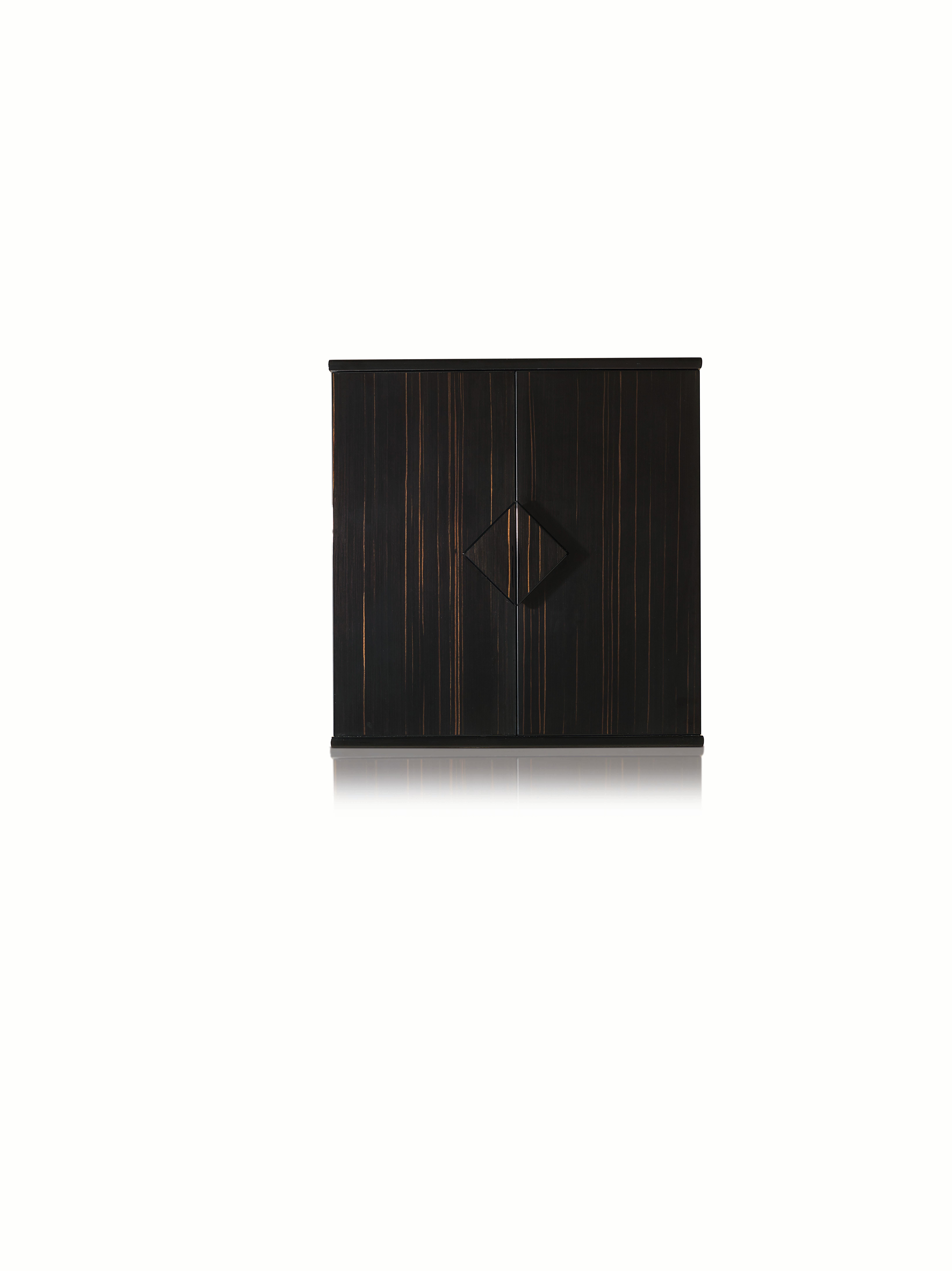 Agresti Nero Forziere Contemporary Chest Safe in Black Polished Wood
