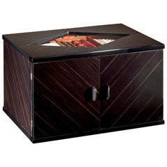 Multigame Set in Black Polished Ebony Notte Di Giochi