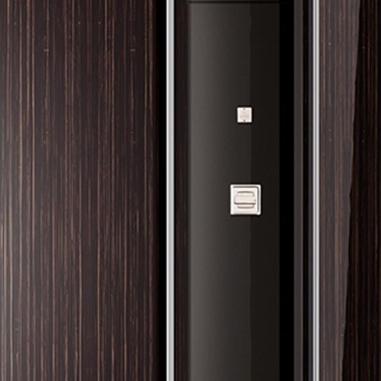 Modern Solo Lui Black Armoire with 18 Watch Winders For Sale