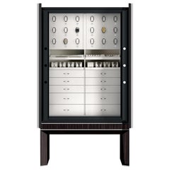 Solo Lui Black Armoire with 18 Watch Winders