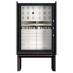 Agresti Solo Lui Black Armoire with 18 Watch Winders