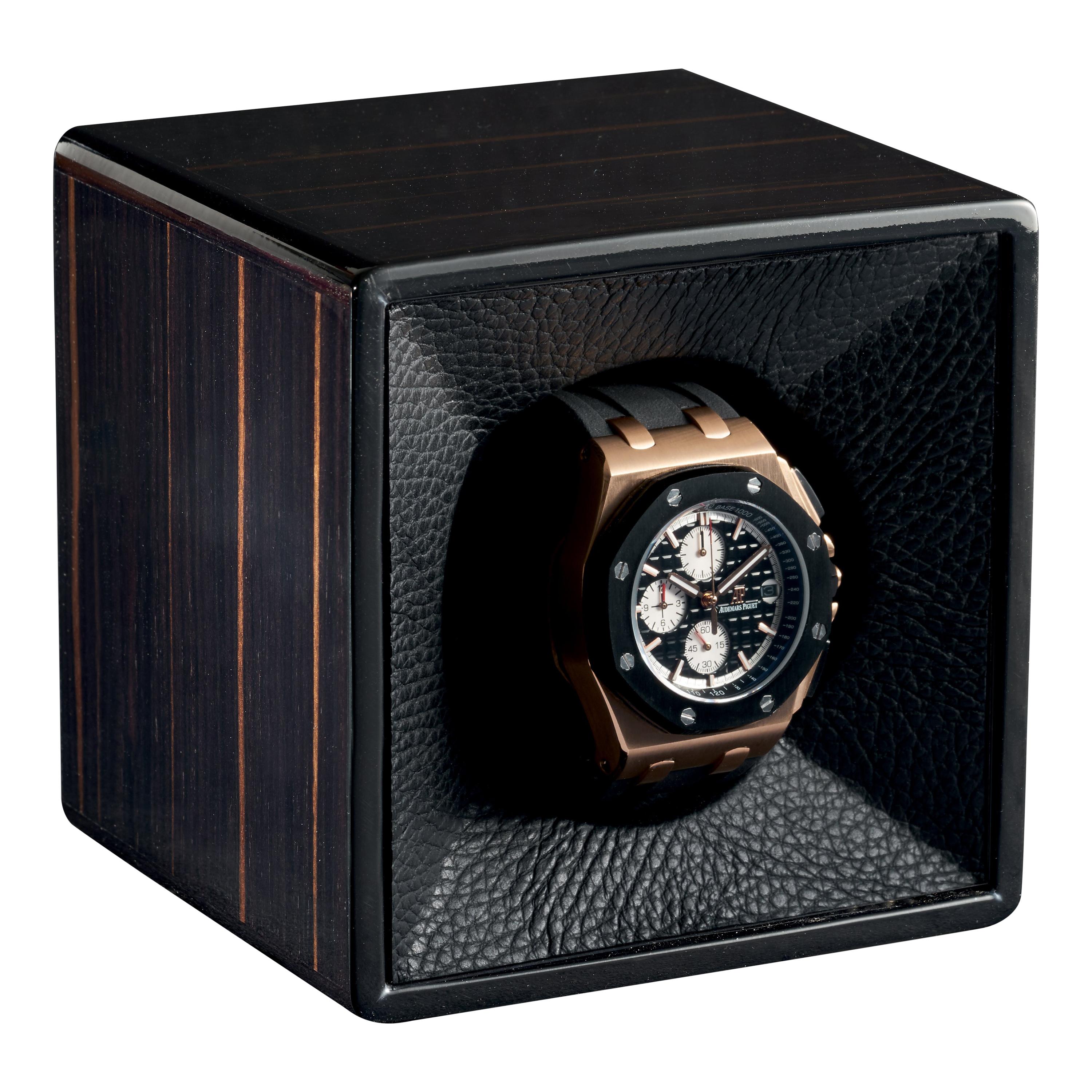 For Sale: Black (Ebony) Agresti Tempo Unico Watch Winder