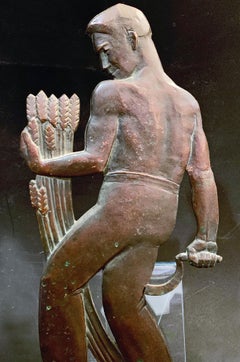 "Agriculture, " Bronze, Allegorical Art Deco Sculptural Relief Celebrating Labor