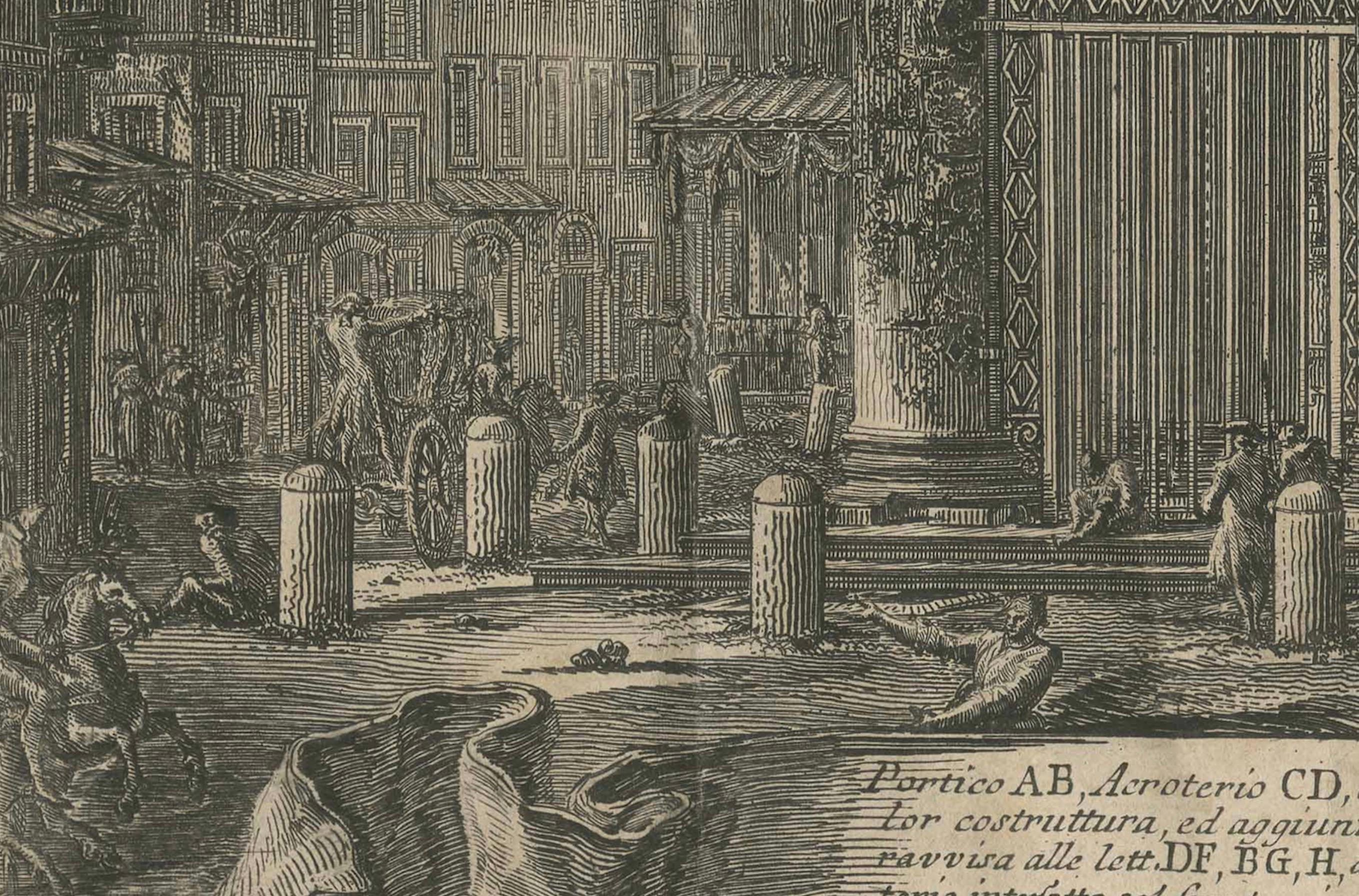 El legado de Agripa: El Panteón como Santa María ad Martyres, 1761 Grabado en venta