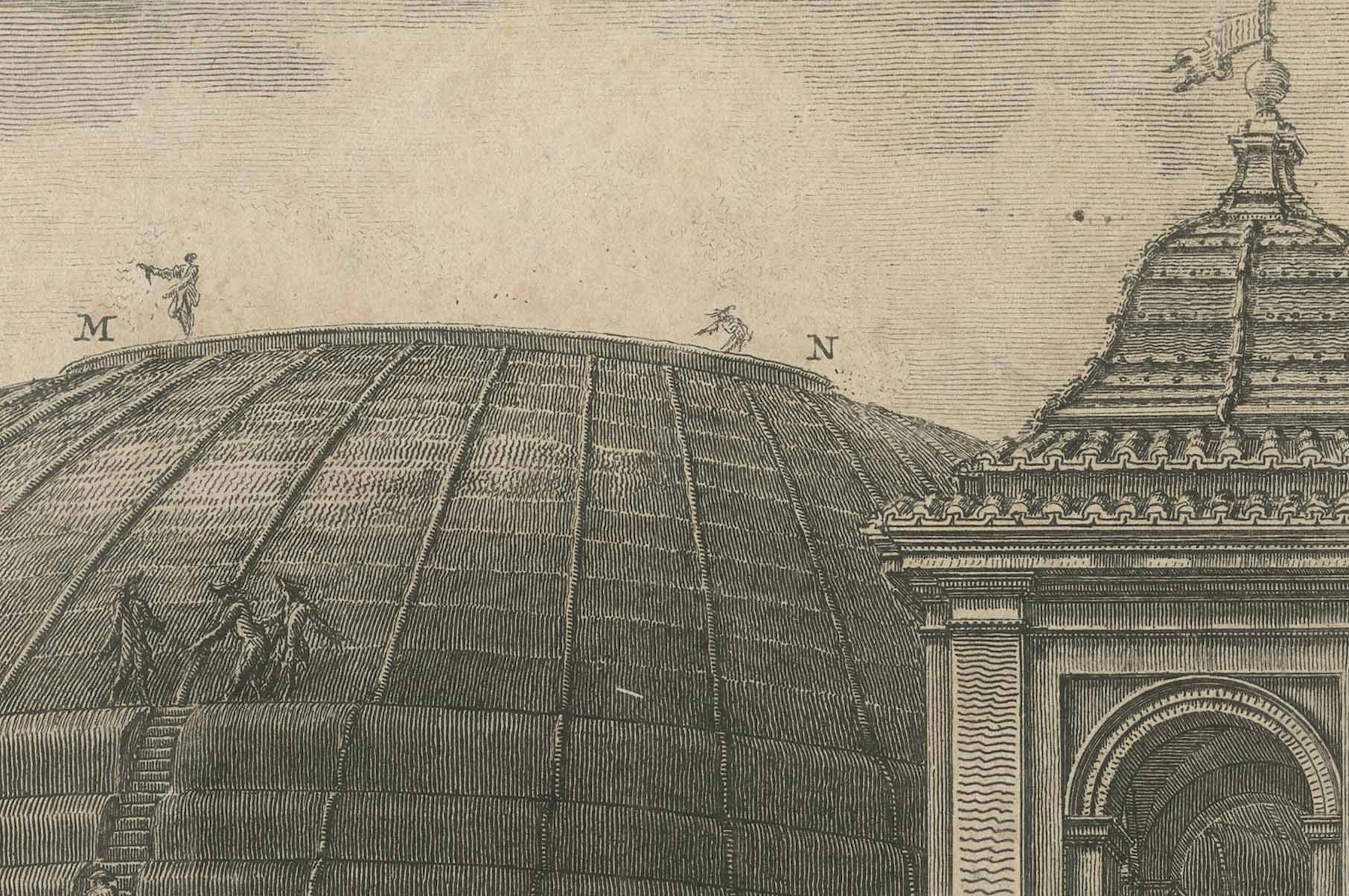 Agrippas Vermächtnis: Das Pantheon als St. Maria ad Martyres, 1761 im Zustand „Relativ gut“ im Angebot in Langweer, NL
