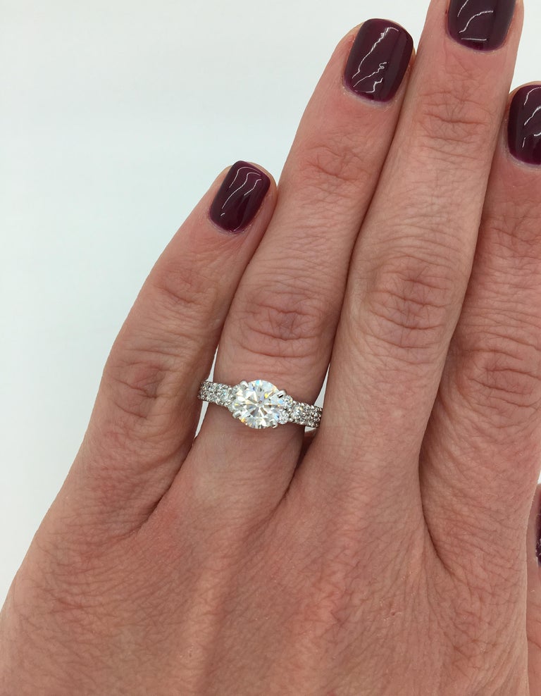 AGS Ideal Cut Diamond Engagement Ring at 1stDibs