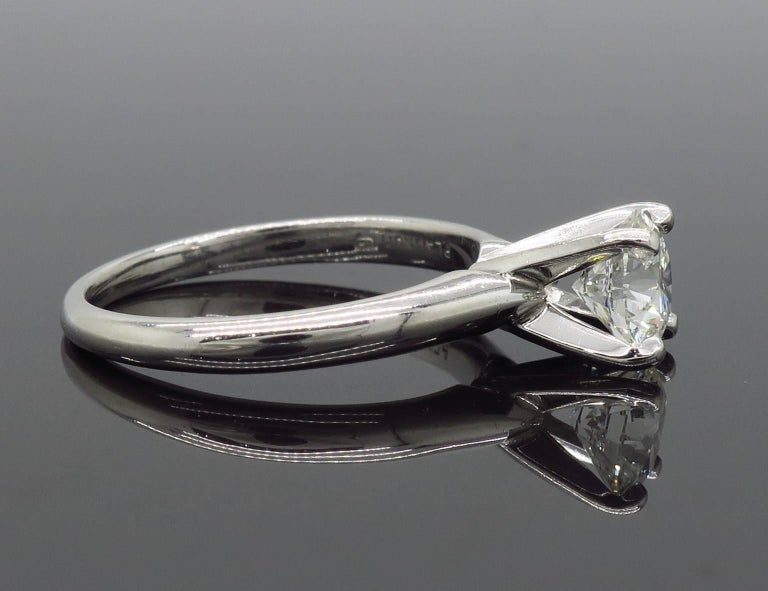 AGS Ideal Cut Round Brilliant Cut Diamond Engagement Ring at 1stDibs ...