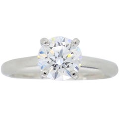 AGS Ideal Cut Round Brilliant Cut Diamond Engagement Ring