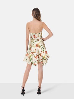 Agua by Agua Bendita Vestido Halterneck Floral Lino Talla M