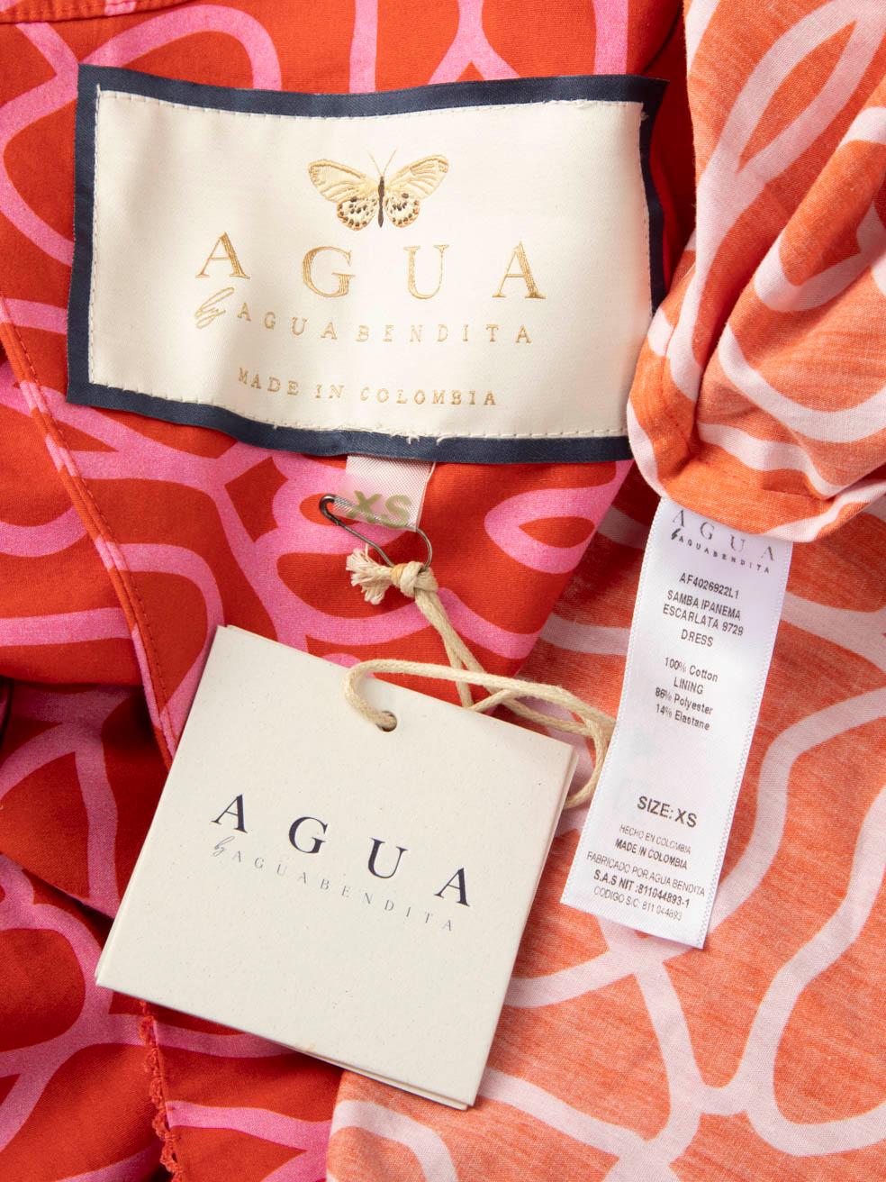 Agua by Agua Bendita Pink Samba Cutout-Back Dress Size XS 1