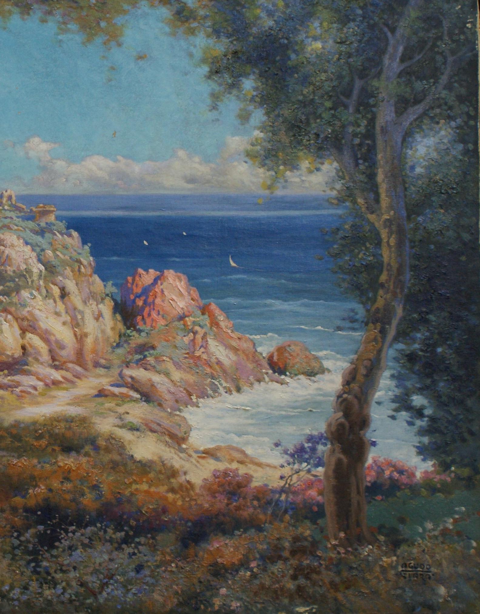 Agudo Clara 180 Paisaje. Acrylmalerei im Angebot 1