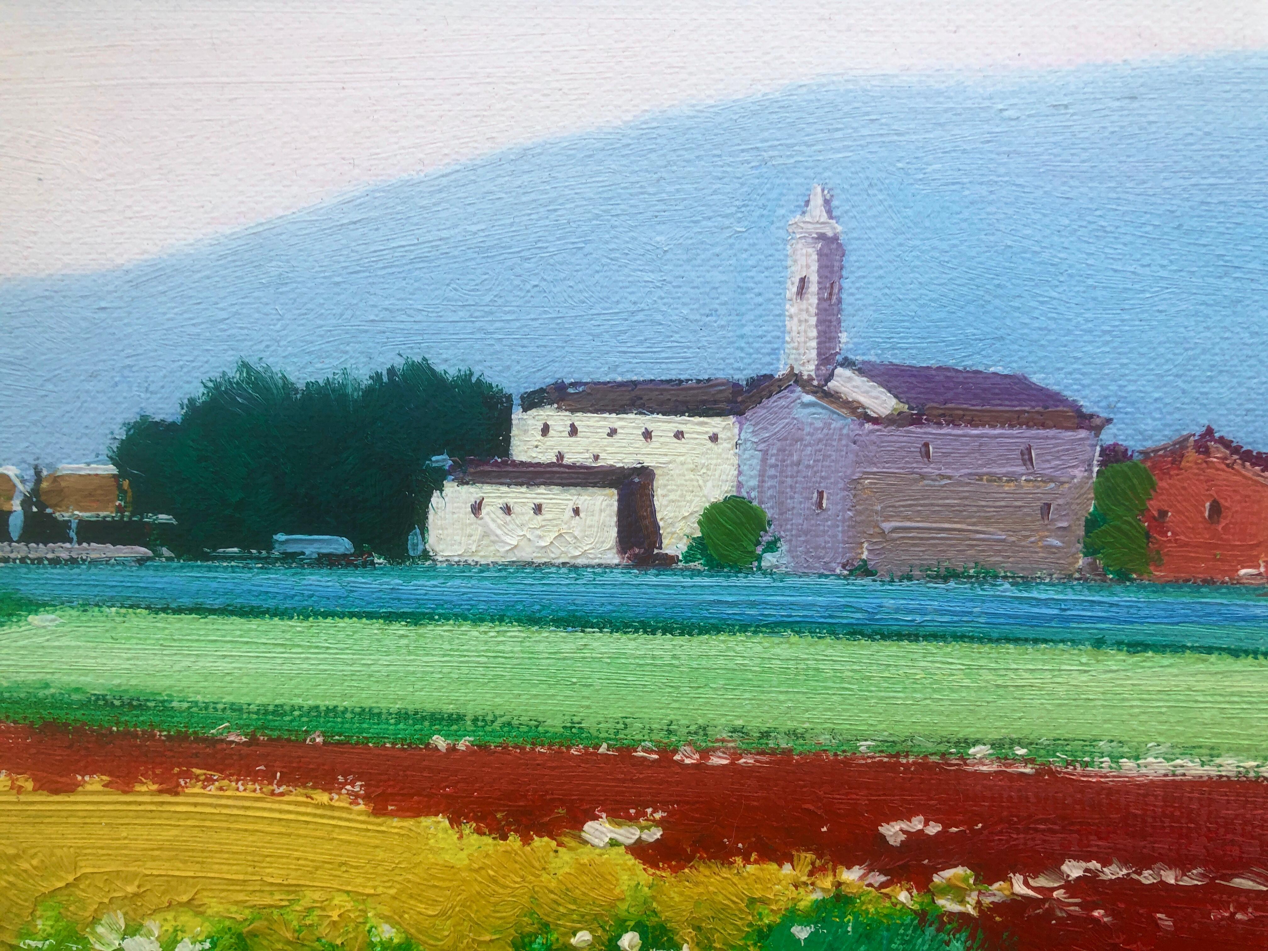 Agusti Gil - Flowery landscape - Oil on canvas
Oil mesures 33x41 cm.
Frameless.