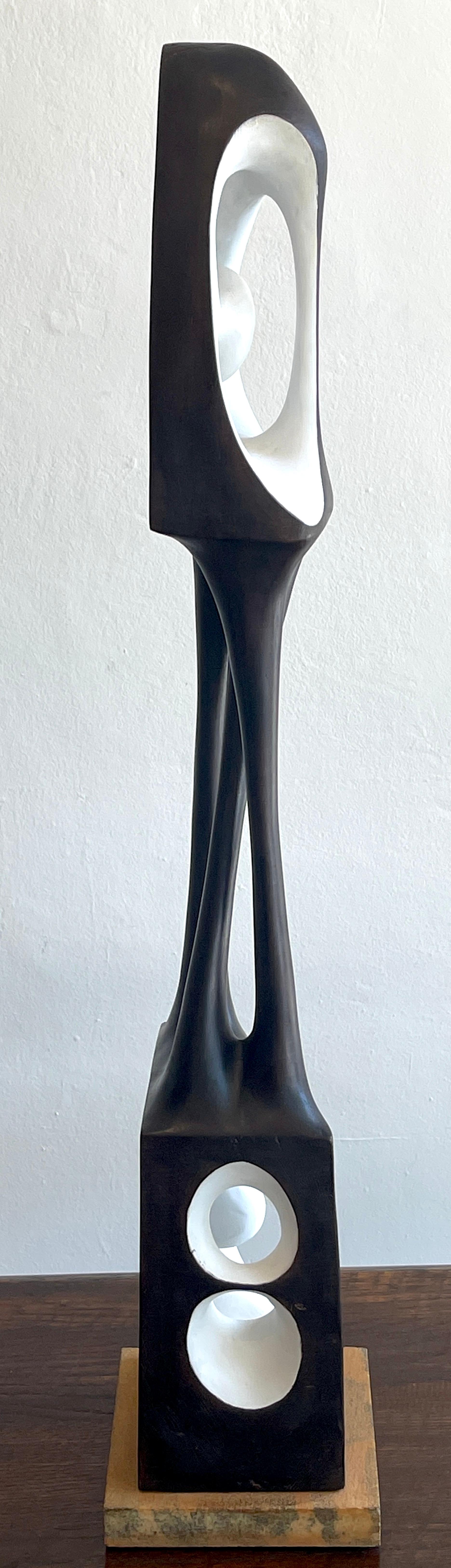 Agustín Cárdenas Abstract Polychromed Wood Sculpture 5