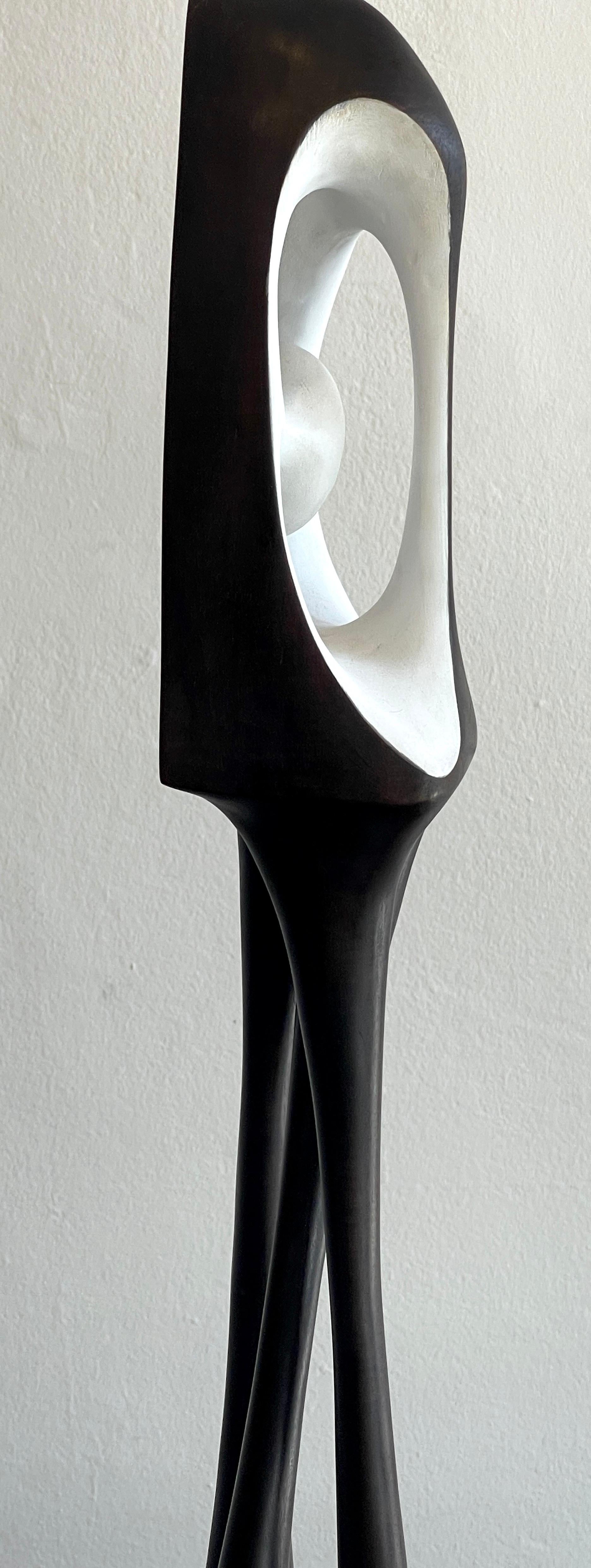 Agustín Cárdenas Abstract Polychromed Wood Sculpture 6