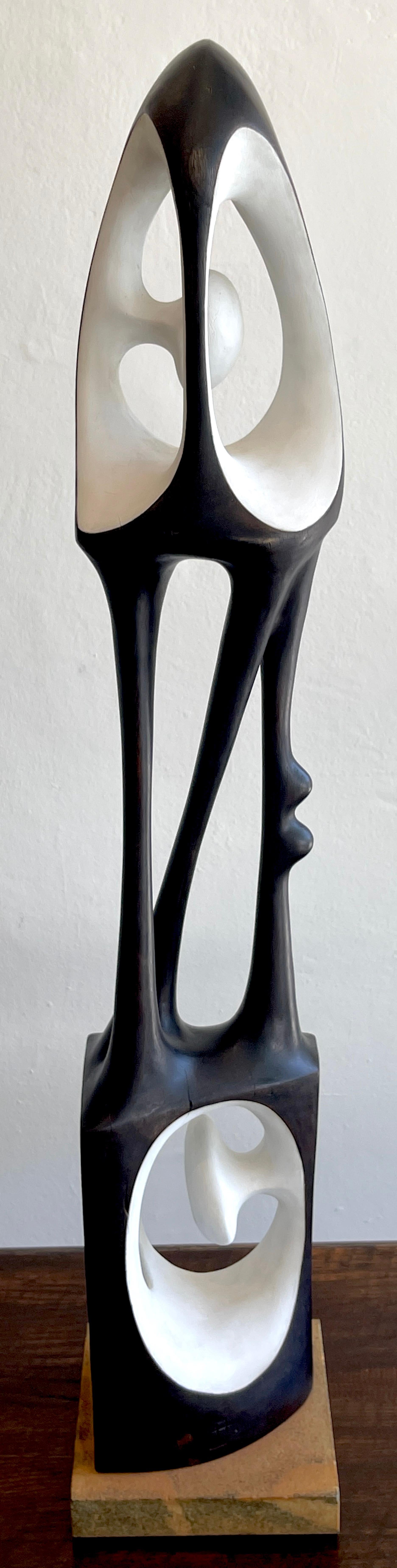 Agustín Cárdenas Abstract Polychromed Wood Sculpture 11