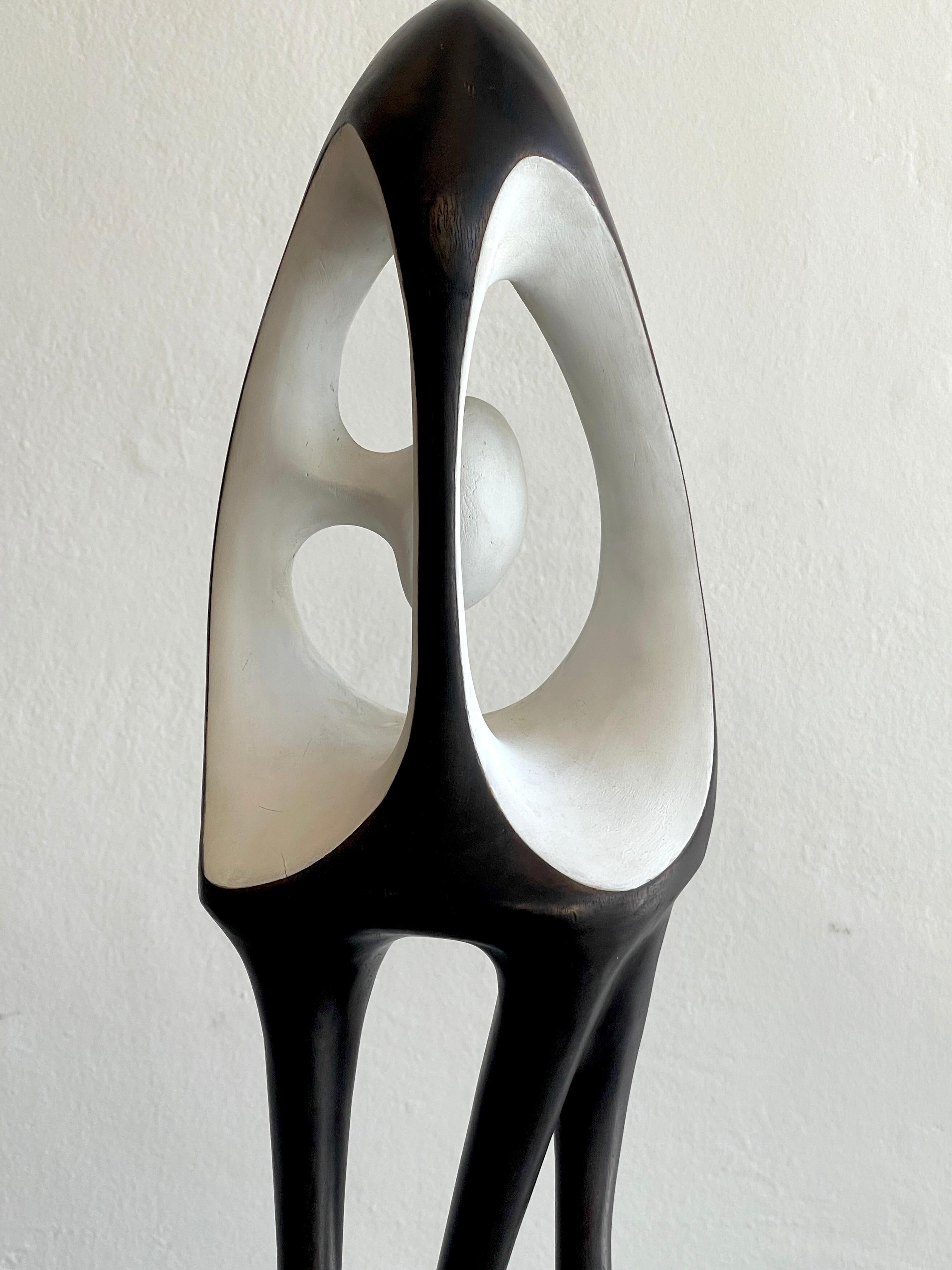 Agustín Cárdenas Abstract Polychromed Wood Sculpture 12