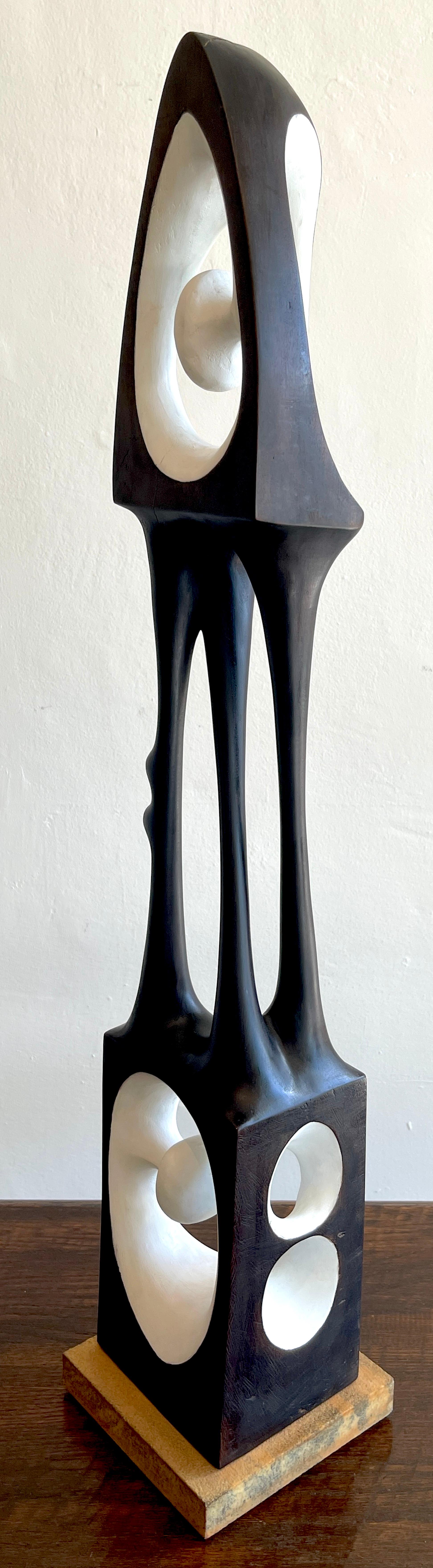 Agustín Cárdenas Abstract Polychromed Wood Sculpture 1
