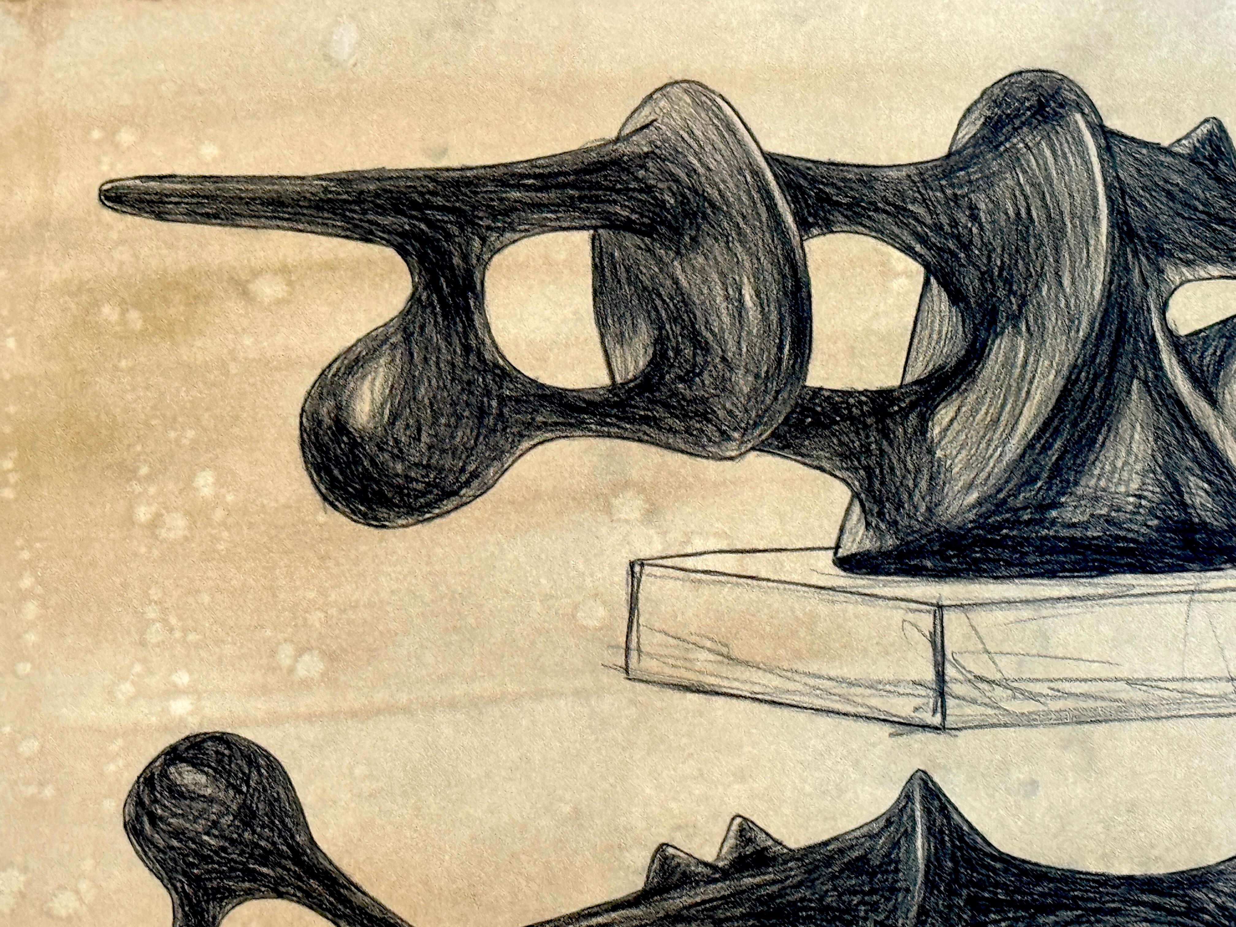 Agustín Cárdenas Drawing Study for Abstract Sculpture, Untitled I For Sale 5