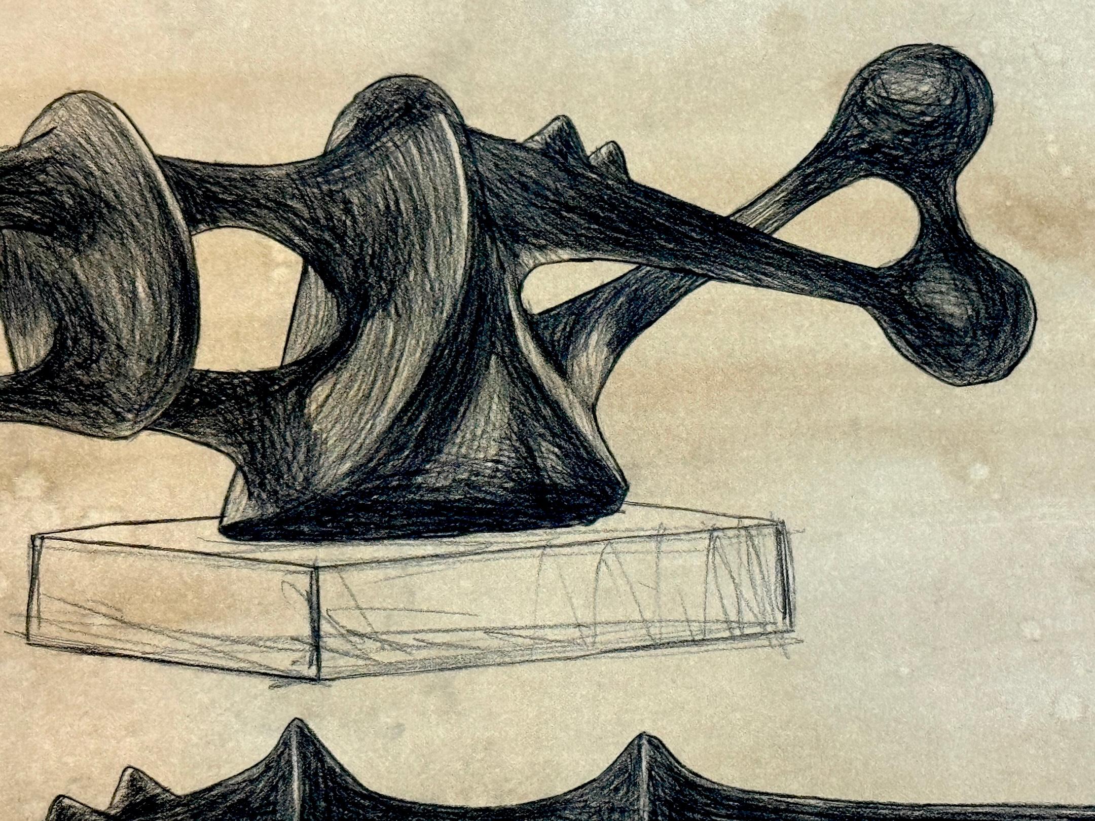 Agustín Cárdenas Drawing Study for Abstract Sculpture, Untitled I For Sale 6