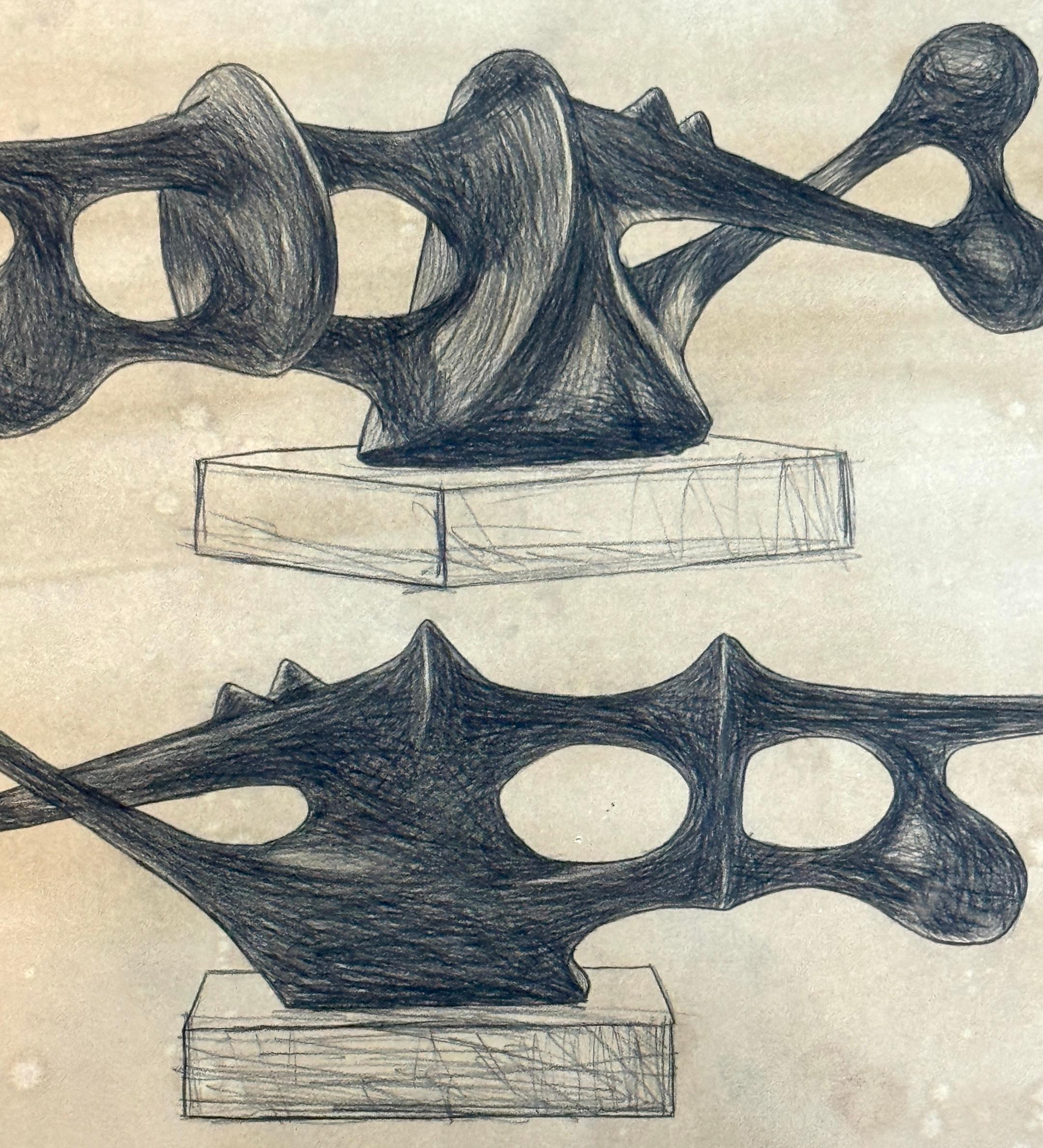 Agustín Cárdenas Drawing Study for Abstract Sculpture, Untitled I For Sale 1