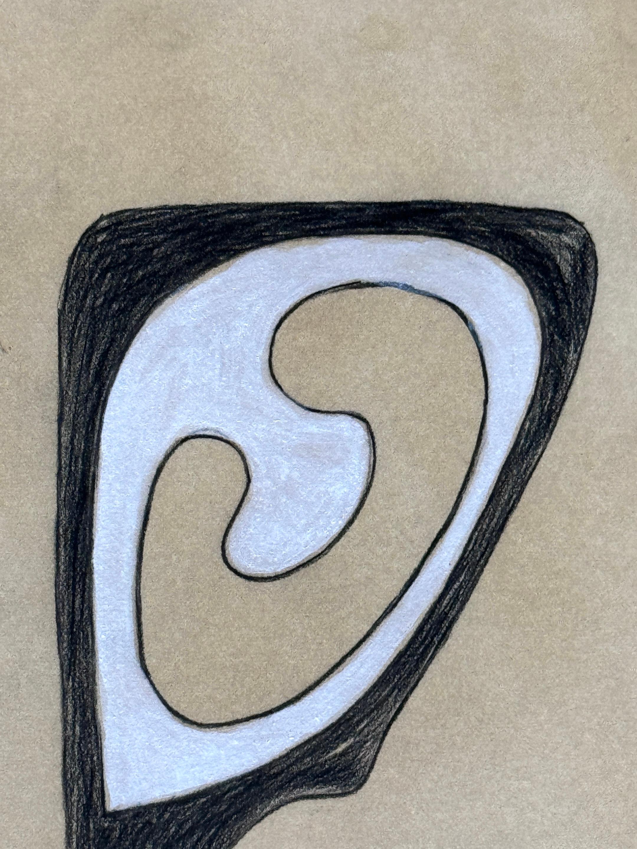 Agustín Cárdenas Drawing Study for Abstract Sculpture, Untitled II For Sale 3