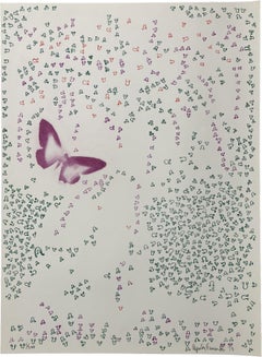 Schmetterling Konstruktion  1979 Signierte Lithographie in limitierter Auflage