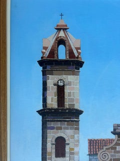 Agustin Gainza Oil Painting "Wedding at The Havana Cathedral c1880"