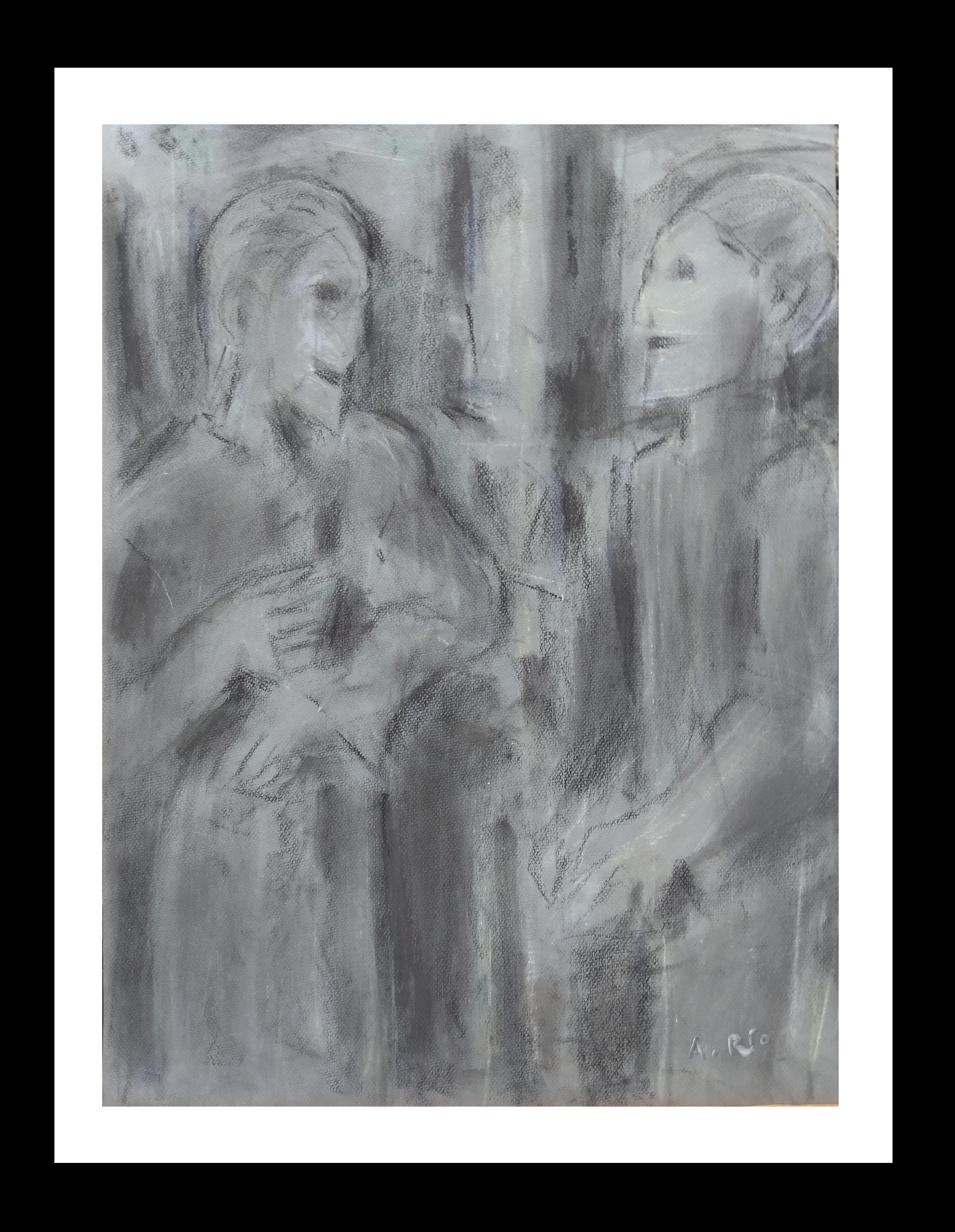 Donas 1.Original crayons paper painting