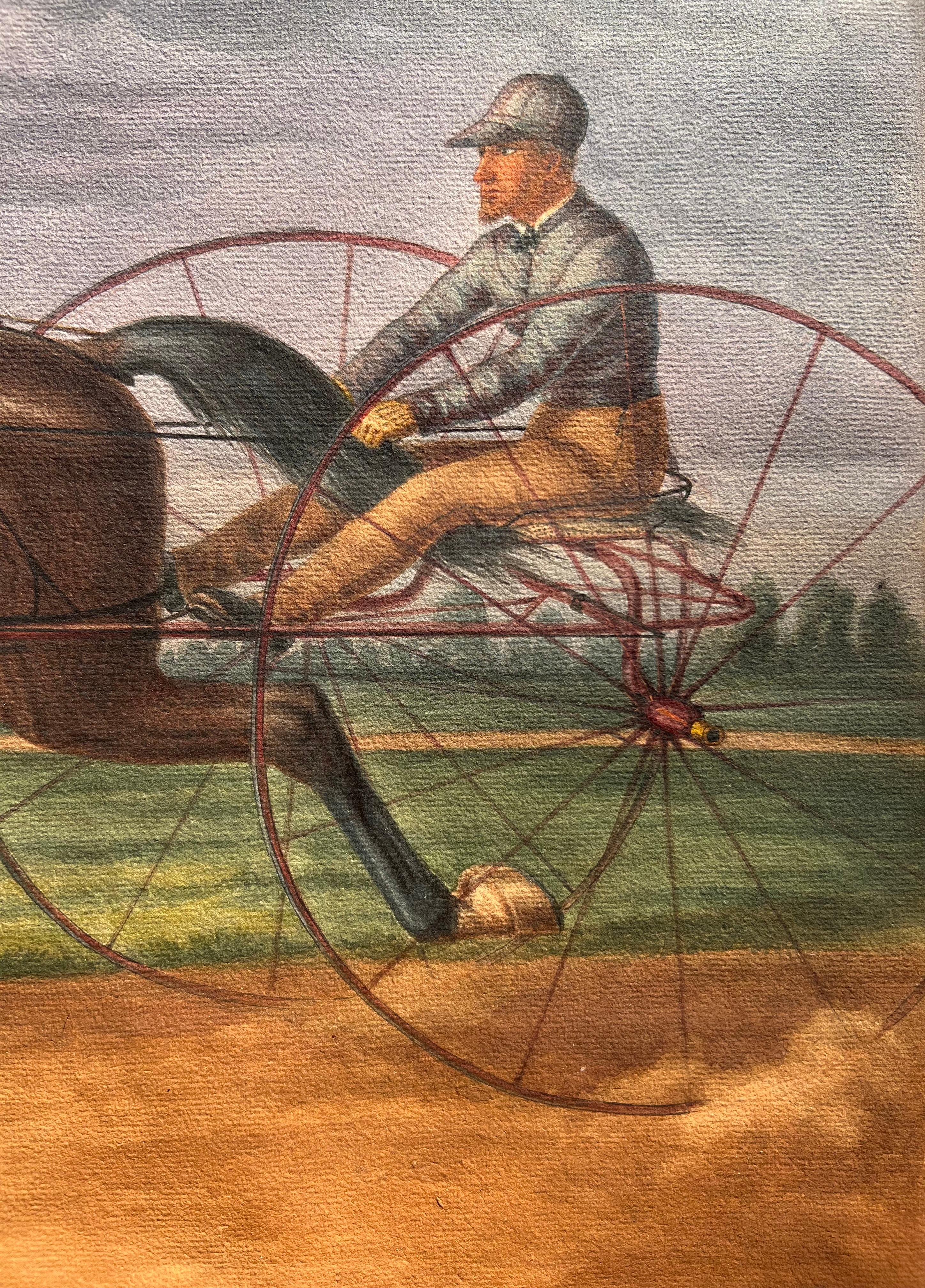 Harness Racer at Belmont Park 1884, Philadelphie en vente 1