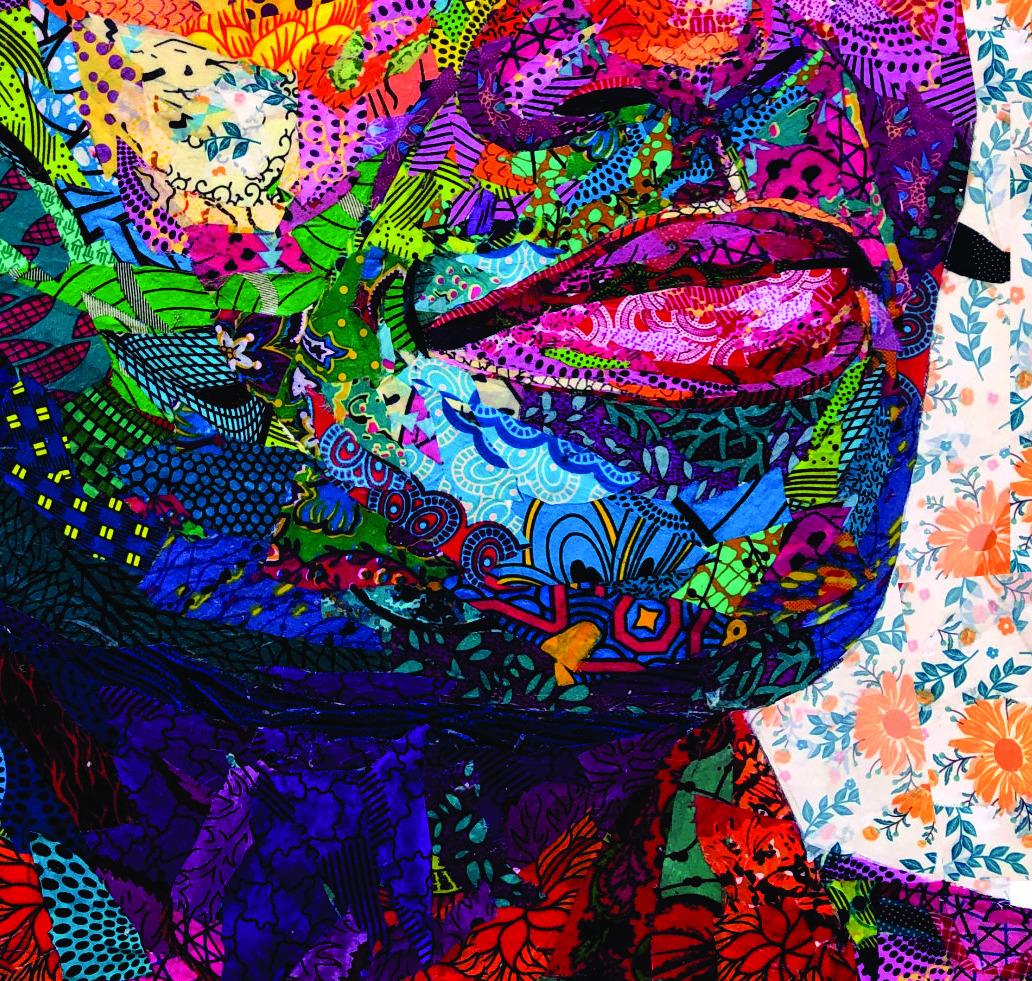 My Help Has Come - Black Portrait Painting by Agwunwa Theophilus