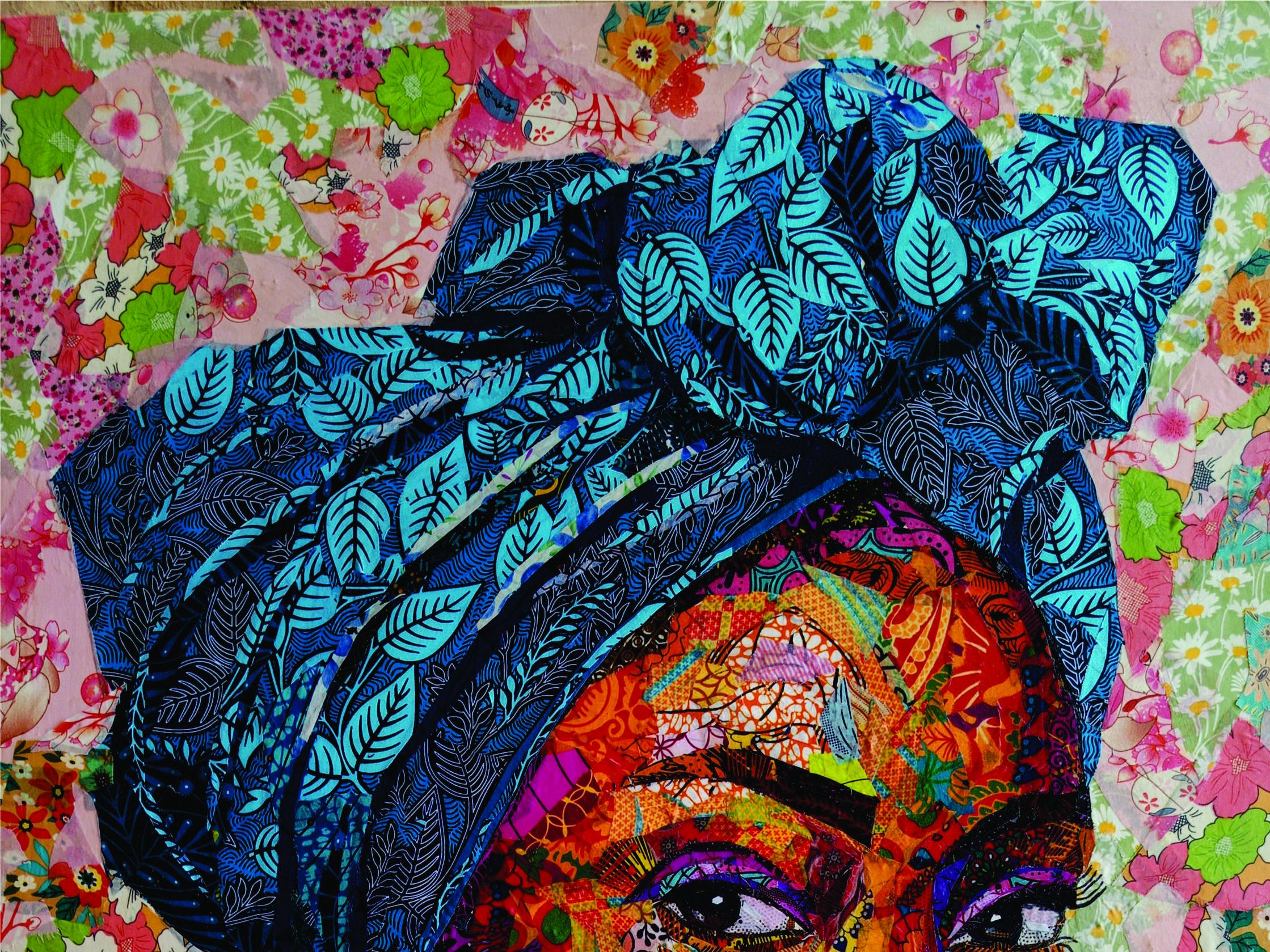 Pillar of Strength 2 - 21. Jahrhundert, Zeitgenössisch, Figurativ, Frau, Afrikanisch – Painting von Agwunwa Theophilus