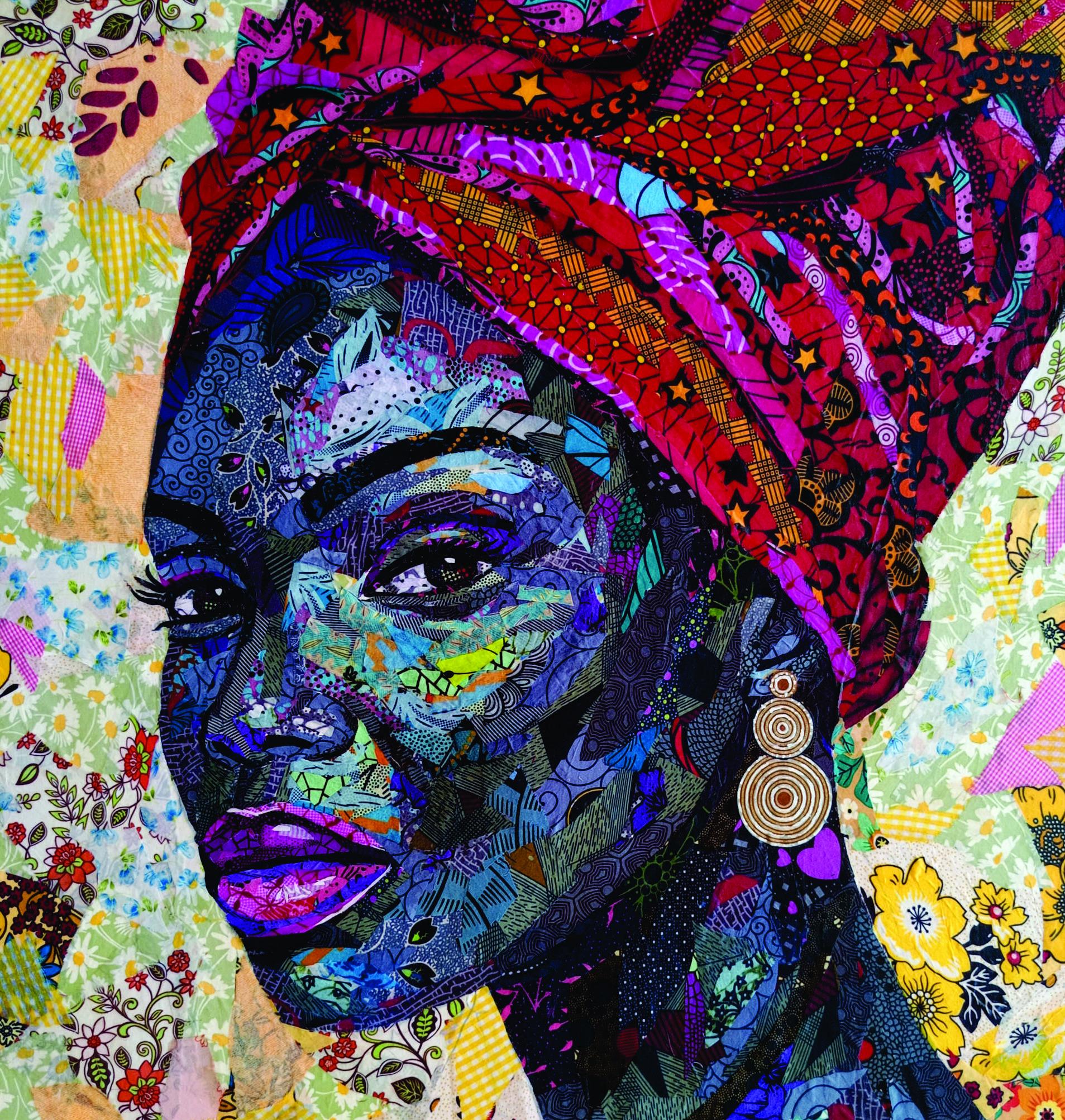 Pillar of Strength 3 - 21. Jahrhundert, Zeitgenössisch, Figurativ, Frau, Afrikanisch (Braun), Portrait Painting, von Agwunwa Theophilus