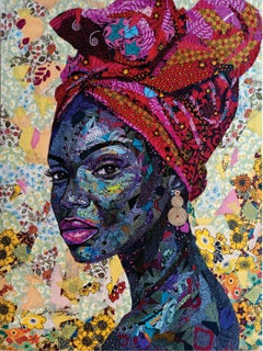 Pillar of Strength 3 - 21st Century, Contemporary, Figurative, Woman, African