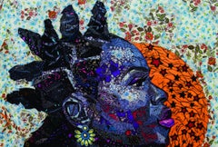 Ray of Hope -21st Century, Contemporary, Figurative, Portrait, Woman, African