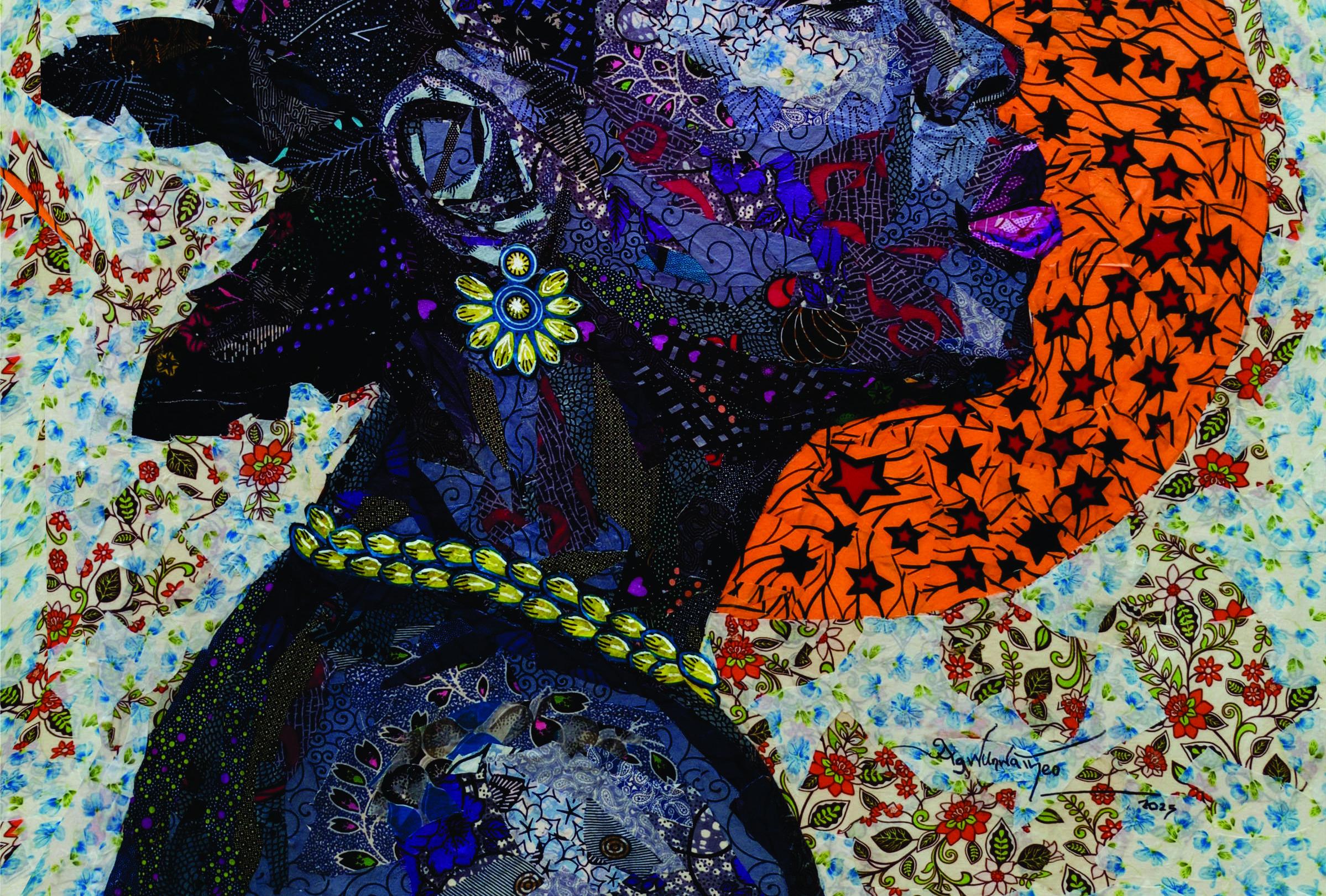 Strahl der Hoffnung -21. Jahrhundert, Zeitgenössisch, Figurativ, Porträt, Frau, Afrikanisch (Surrealismus), Painting, von Agwunwa Theophilus