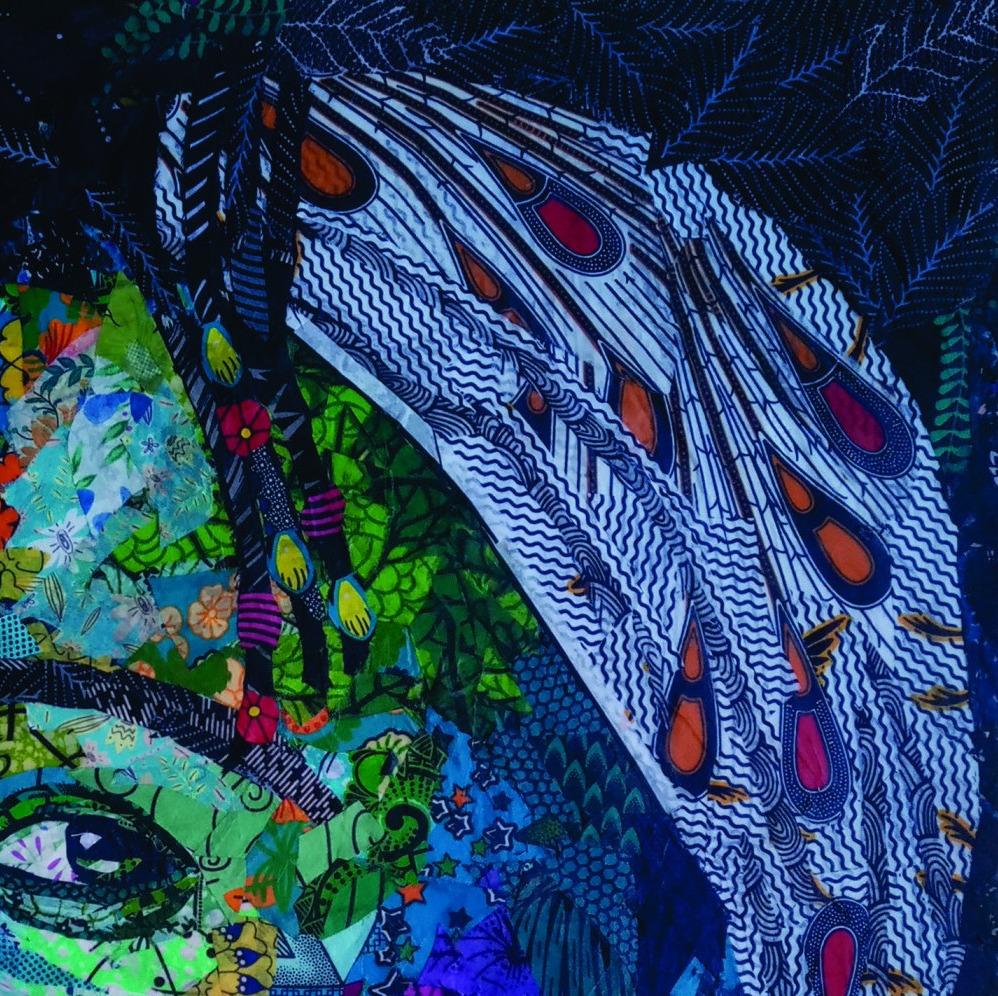 Vista su un futuro più luminoso -21° secolo, Contemporaneo, Ritratto figurativo, Donna - Painting Surrealismo di Agwunwa Theophilus