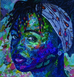 Vista hacia un futuro más brillante -Siglo XXI, Contemporáneo, Retrato figurativo, Mujer